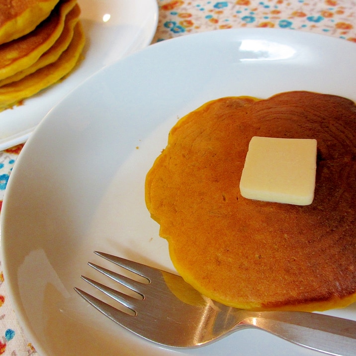 〔お手伝いレシピ〕はかりなしでかぼちゃのパンケーキ